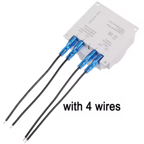 CN101A 12Vdc 220Vac Digital Timer Switch 7 Days Weekly Programmable Time Relay Programmer with 4 Spa