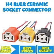 H4 Ceramic Socket Connector Bulb Socket Heavy Duty Waterproof H4 Adapter Headlight Socket Connector