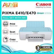 Canon Pixma E410 E470 Green All In One Wireless Printer (Print/Scan/Copy/Wifi)