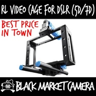 [BMC] RL Film Making Metal Video Cage For DSLR (Canon 5D/6D/7D/90D) with Top Handle And Bottom 15mm 