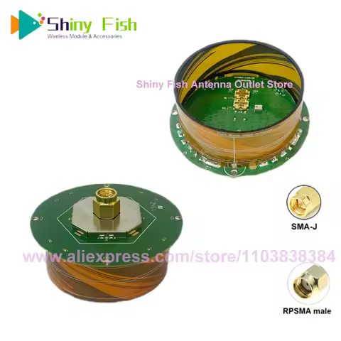 GNSS EM-701N-00 Active Helix Antenna EM-701 Spiral Antenna GPS L1 L2 L5 GLONASS GALILEO E6 For UM982