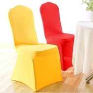 Solid Color Chair Cover Spandex Stretch Elastic Slipcovers Chair Covers White For Dining Room Kitchen Wedding Banquet Hotel