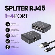 Splitter RJ45 1-4 Port 1000Mbps Ethernet 1 To 4 Splitter Adapter RJ45 Splitter Adapter 1-4 Port