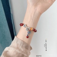 Design Hand Swallow Gold Design Unique Character String Cinnabar Beast Fortune Abacus Original Fashi