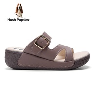 Hush Puppies_รองเท้าผู้หญิง รุ่น Dorri 3 Band Slide HP IWSFBZN05F - สีถั่วแดง รองเท้าแตะหนังแท้ รองเท้าแบบสวม จากคอลเล็คชัน The Body Shoes Pevita Super Women Sandals
