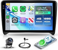 4G + 128G Rimoody Android Car Radio for Audi TT MK2 8J 2008-2014 9 Inch Stereo Audi TT with Wireless