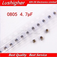 100pcs 0805 4.7pf 100V X7R 10% SMD Ceramic Capacitor MLCC