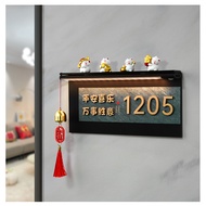 High-end Sensor Light Up Doorplate Customised Unit Sign door sign  door unit number house number pla