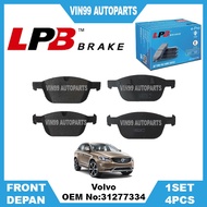 [Front Brake Pad Set] Volvo XC60 (T5/T6/D3/D4) XC90 (D5/T6/D3) LPB Premium Semi Metallic Euro Standa