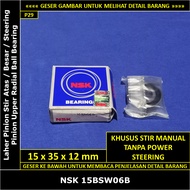 Upper Steering Pinion Bearing Large/ Toyota Corolla GL 1300 cc 2A AE80 1983-1985 NSK 15BSW06B Japan 