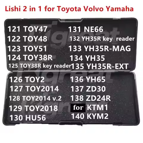 121-140 Lishi 2 in 1 2in1 TOY47 TOY48 TOY51 TOY38R TOY2 TOY2014 TOY2018 HU56 NE66 YH35R YH65 ZD30 ZD