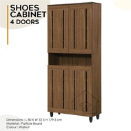 SHOES CABINET 4 DOOR / TALL STORAGE CABINET/SHOE CABINET/SHOE STORAGE CABINET/SHOE RACK