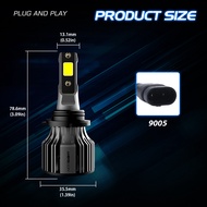 Ready Stock NEW N39 Novsight 9005 9006 H4 H7 H11 Mini Car LED Headlight Car Light Bulb Fog Lamp 72W 