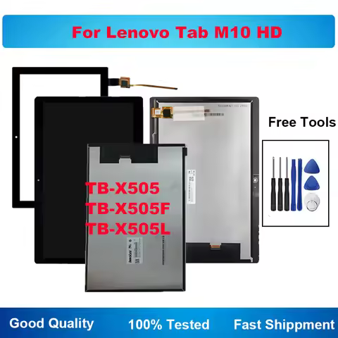 10.1'' For Lenovo Tab M10 TB-X505 TB-X505F TB-X505X TB-X505L Display LCD Touch Screen Digitizer Pane