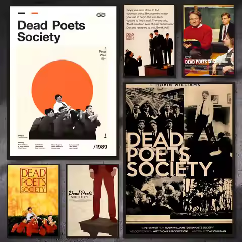 Dead Poets Society Movie Poster Versatile HD Waterproof Wall Art Self-Adhesive Decor For Any Space I