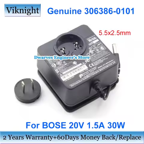 Genuine 306386-0101 20V 1.5A Power Supply Adapter for BOSE 95PS-030-CD-1 AM306386_0101_0B Speaker Ch