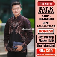 Baju Koko Muslim Batik Pria Lengan Panjang Modern Batik Cowok Premium