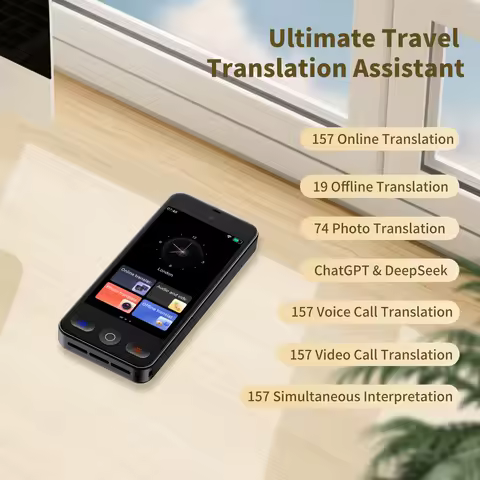 Voice Language Translator Device Support 152 traductor de idiomas en AI tiempo real Translation with