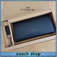 Coach Men's bag Wallet Long wallet Men's zipper wallet High-end gift box Coach long wallet Men's wallet F74978
