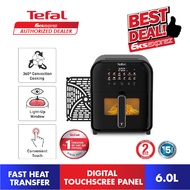 Tefal EY8218 Easy Fry Window Air Fryer Digital 6L-  Black EY821865