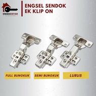 1 Pair Huben Lenaga EK L4 Hydraulic Soft Close Spoon Hinge Clip On Slow Motion Cupboard