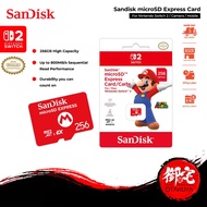 【10.25 SALE】Sandisk Nintendo Switch 2 MicroSD Express Card Mario Edition 256 GB Storage (Life-time W