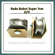 7cm Iron Lathe Wheels Gate Door Wheels