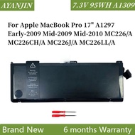 A1309 Battery for Apple MacBook Pro 17" A1297 Early-2009 Mid-2009 Mid-2010 MC226/A MC226CH/A MC226J/