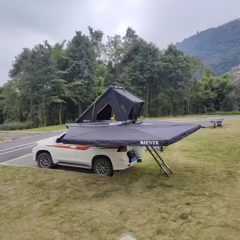 Custom Factory Outdoor Car Camping Tents Foldable Car Side Canopy 4x4 Car Tent Side Awning 270 Awnin