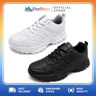 *SG Seller* Neckermann 9277 School Shoes White Black Lace Style Anti Slip Uniform Shoes
