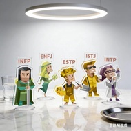 Standee MBTI 16 personality groups Mica model study desk decoration cute gift INFP ENFJ INFJ INTJ EN