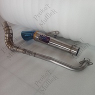Open Specs AUN Exhaust pipe For Xrm 125 Wave 125 Fury 125 RS125 Raider J Smash Rusi Tc 100/10/125 51mm