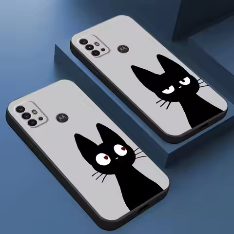 Cute Funny Lucky Cat Cover Phone Case for Motorola Moto G71 G72 G60 G22 G50 G51 G52 G53 G73 G60s G30