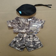Cotton Doll 40cm Teddy Bear Duffy Bear Plush Toy Doll Monkie Camouflage Clothes Doll Clothes Set