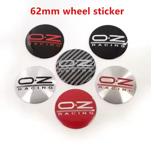 4pcs 62mm OZ Racing Emblem Stickers Wheel Center Cap Hub Logo Badge Aluminum