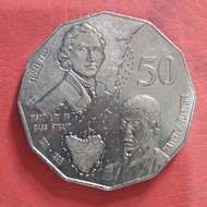 uang kuno koin asing 50 cents Australia commemorative TP 701