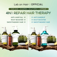【4in1 Hair Care Set 】Lab On Hair Hair Mask + Scalp Spray + Ampoule + Shampoo Hair Growth Strong Trea