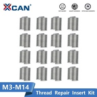 HB 20pcs XCAN Silver Thread Repair Insert Kit M3-M14 1.5D-2.0D Stainless Steel Repair Tools 10-20pcs