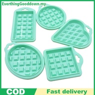 Ed 5PCS Food Grade Air Fryer Silicone Waffle Molds Solid Color Non-Sti Baking Tools Perfect Gift for