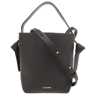 近全新 Jil Sander Knot Hobo 迷你黑色皮革兩用手提包/單肩包 0585 [二手] JIL SANDER