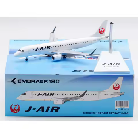 XX2166 Alloy Collectible Plane Gift JC Wings 1:200 J-Air JAL Embraer 190-100STD Diecast Aircraft Jet