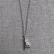 極簡線條12分莫桑鑽項鍊