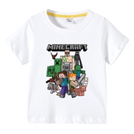 Trang Phục Trẻ Em Minecraft Minecraft Áo Phông Bé Trai Bé Gái Áo Phông Mùa Hè Mới Cotton Tay Ngắn Tr