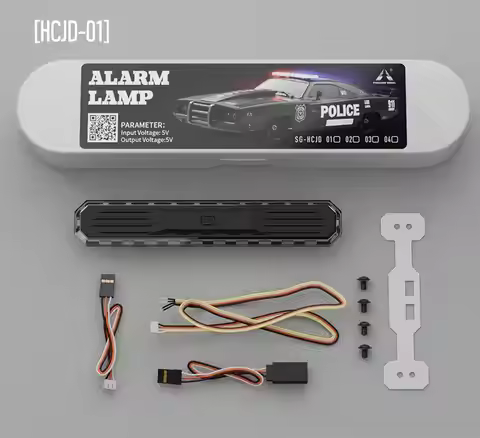 ALARM LAMP 5V SG-HCJD Radiant Police Lights with 7 Colors and 12 modes for RC Car Accessories