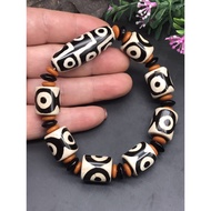Auction Nine-Eyed Dzi Bead Dzi Beads Dzi Beads Dzi Beads Bracelet Natural Chalcedony Jade Agate Male