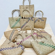 (Rattanvintage)🔥Small Beg Anyaman Mengkuang | Anyaman Pouch bag  | Anyaman Bag | Mengkuang bag | Bag