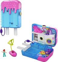 Playset, Travel Toy with 2 Micro Dolls & Water Play Accessories, Pocket World Sweet Sails Cruise Shi