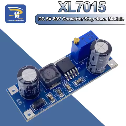 XL7015 V2 DC-DC Converter Step-down Module 5V-80V Wide Voltage Input 7005A LM2596