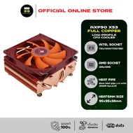 Thermalright AXP90 X53 Full Copper Low-Profile CPU Cooler with 4 Heatpipes (AM5/LGA1851 Ready)