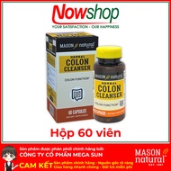 Colon Cleanser Mason Natural Hộp 100 viên làm sạch đại tràng giảm đầy hơi tiêu hóa khỏe ngừa táo bón
